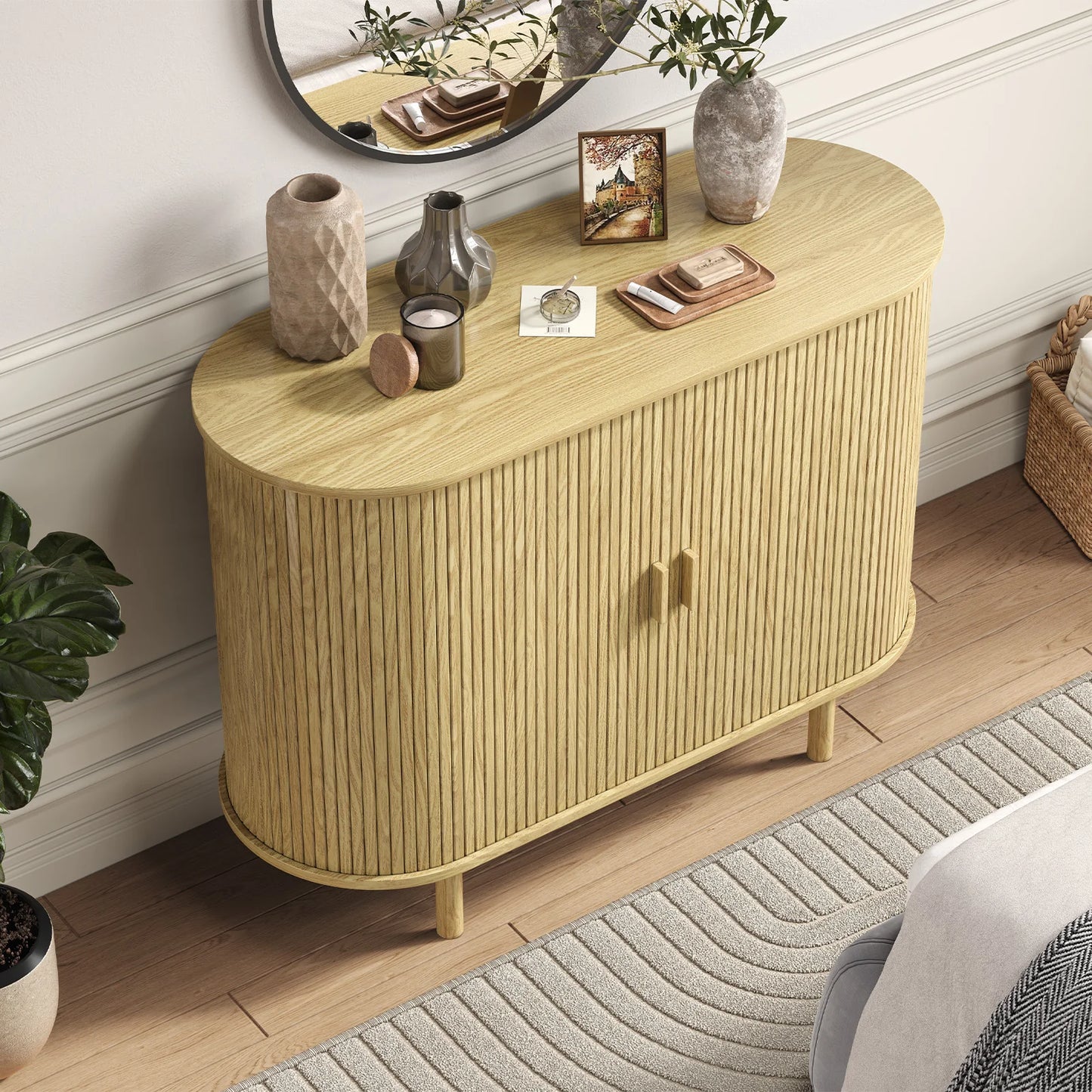 40" Sideboard Buffet Cabinet with Storage - Loft&Timber