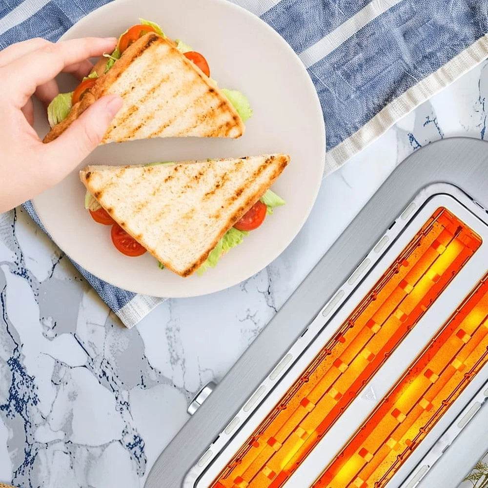 Long Slot 4 Slice Toaster Extra Large Slots - Loft&Timber