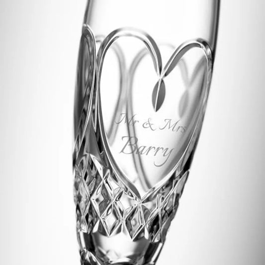 Personalized True Love Wedding Champagne Flutes Set of 2