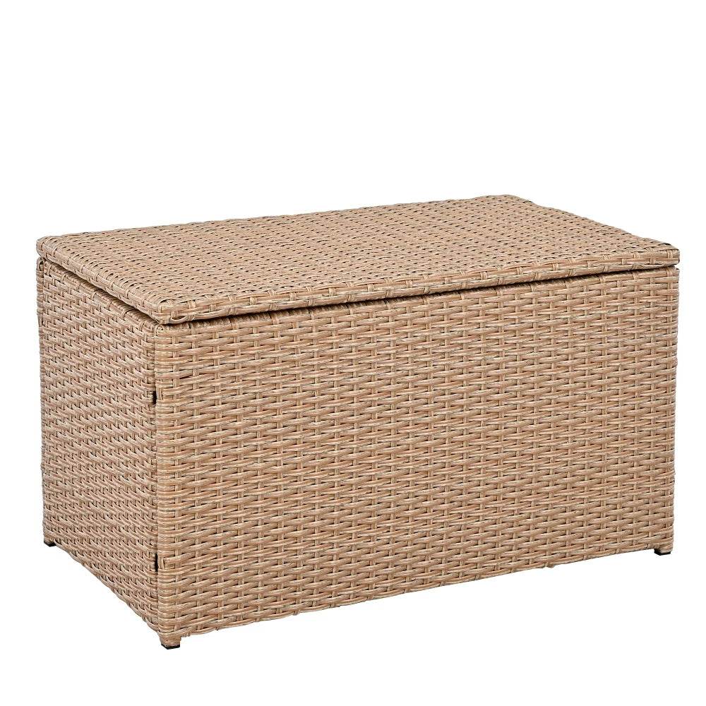 10-Piece Outdoor Sectional Rattan Sofa Set, White - Loft&Timber