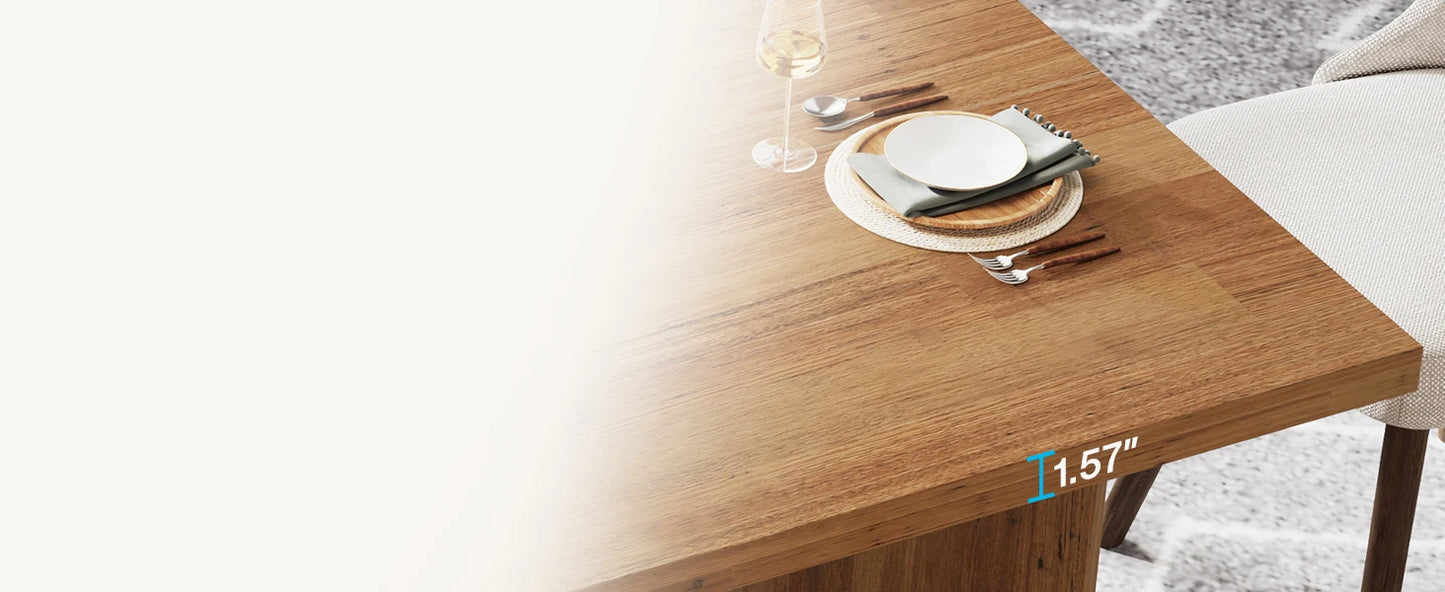 63" Dining Table for 4-6 - Loft&Timber