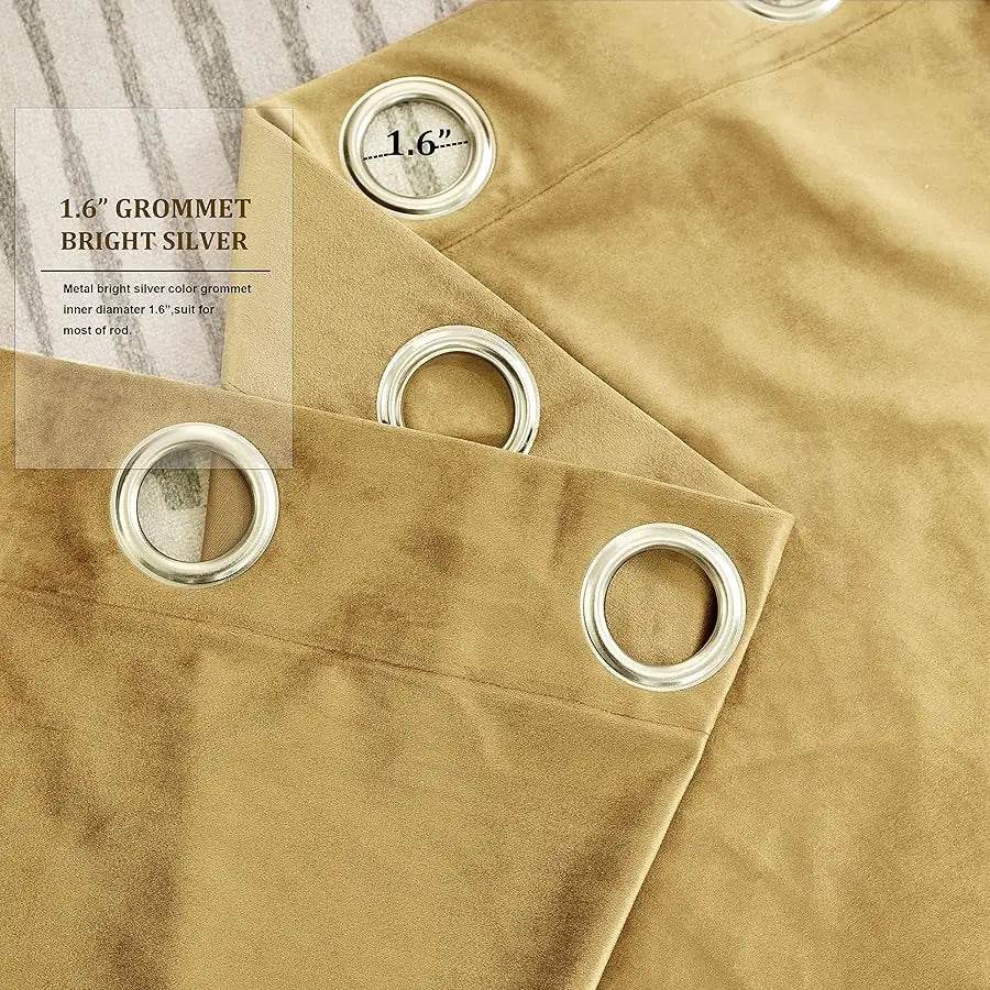 Gold Curtains 84 inch Length - Loft&Timber