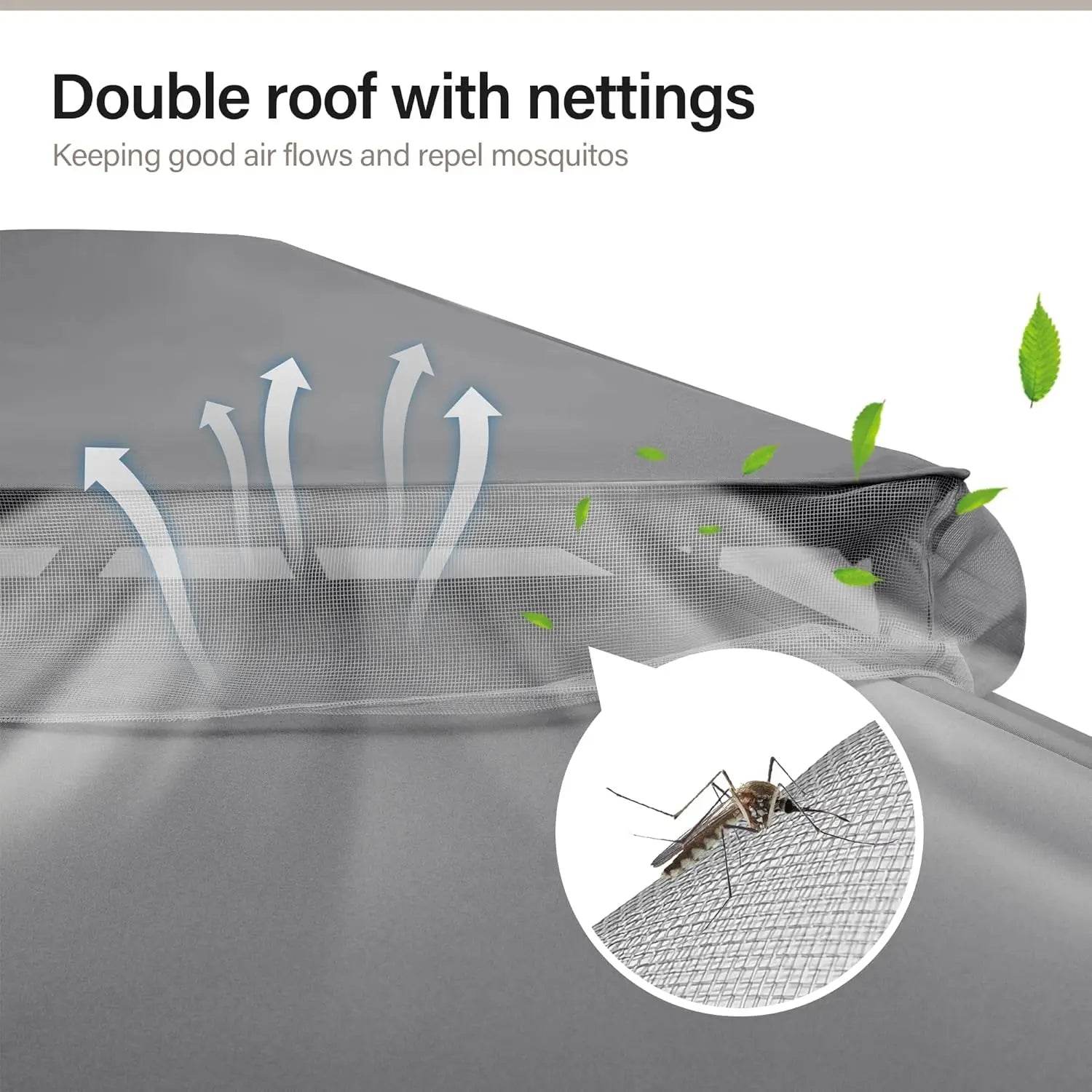 LAUSAINT HOME Outdoor Patio Gazebo 10'x13' with Expansion Bolts - Loft&Timber