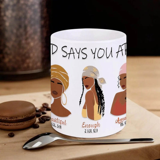 God Says You Are2 Teacup, 330ml Coffee Mugs - Loft&Timber