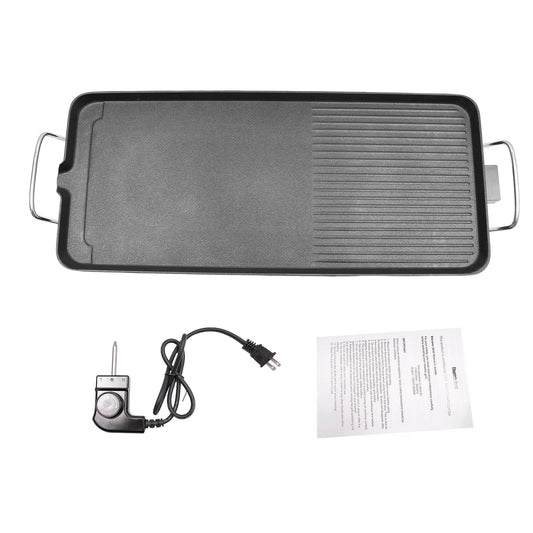 27'' Electric Griddle Teppanyaki Grill Nonstick Large Grid - Loft&Timber