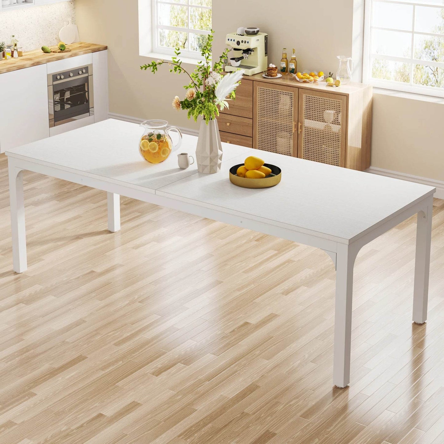 Tribesigns Dining Table for 6-8 People, 200cm - Loft&Timber