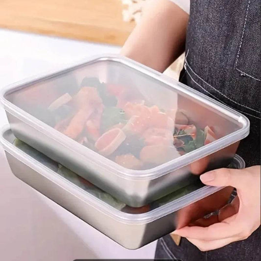 Eco-Friendly Non-Stick Stainless Steel Baking Pan Set with Lid - BPA-Free - Loft&Timber