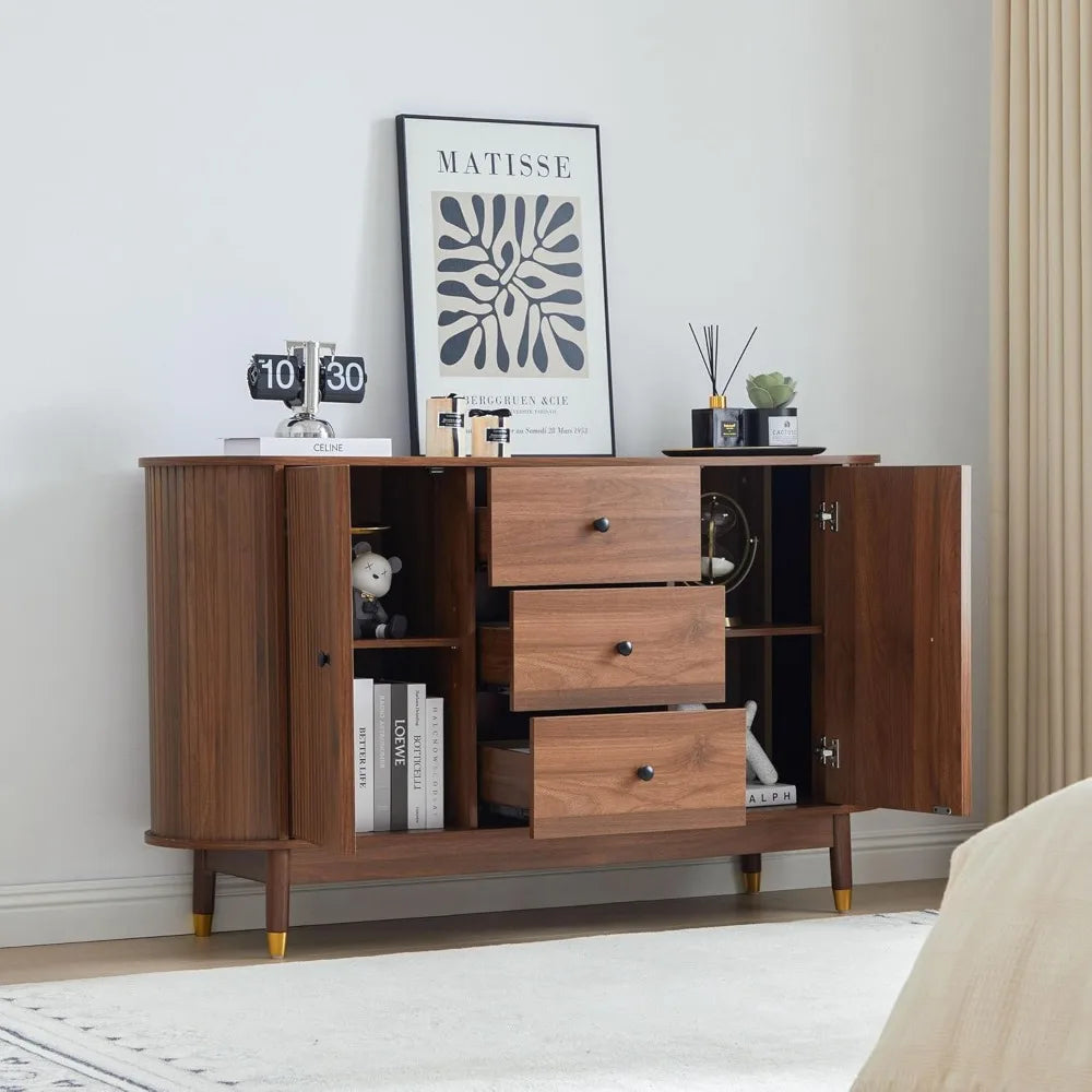55" Sideboard Buffet Cabinet with Storage - Loft&Timber