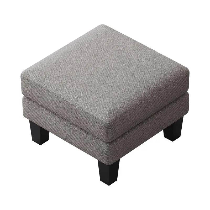 Light Gray Fabric Ottoman - Stylish and Versatile Storage Solution - Loft&Timber