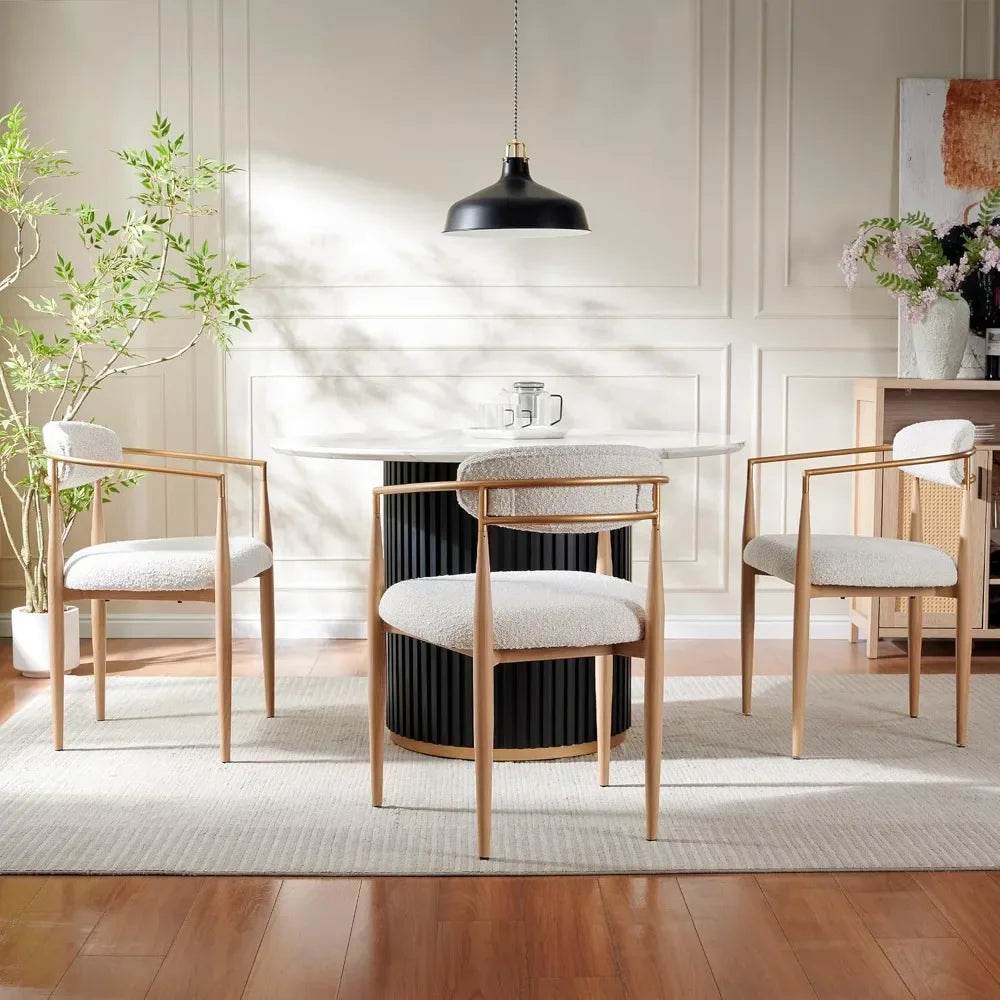 Modern Upholstered Dining Chairs Set of 4 - Loft&Timber