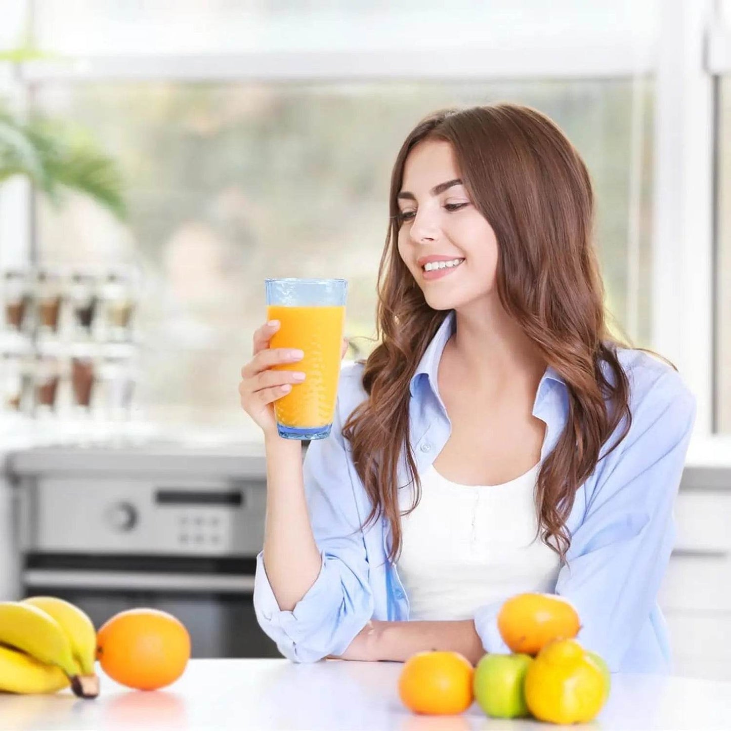 Plastic Unbreakable Tumblers, 25oz Highball Drinking Glasses Set of 6, Blue - Loft&Timber