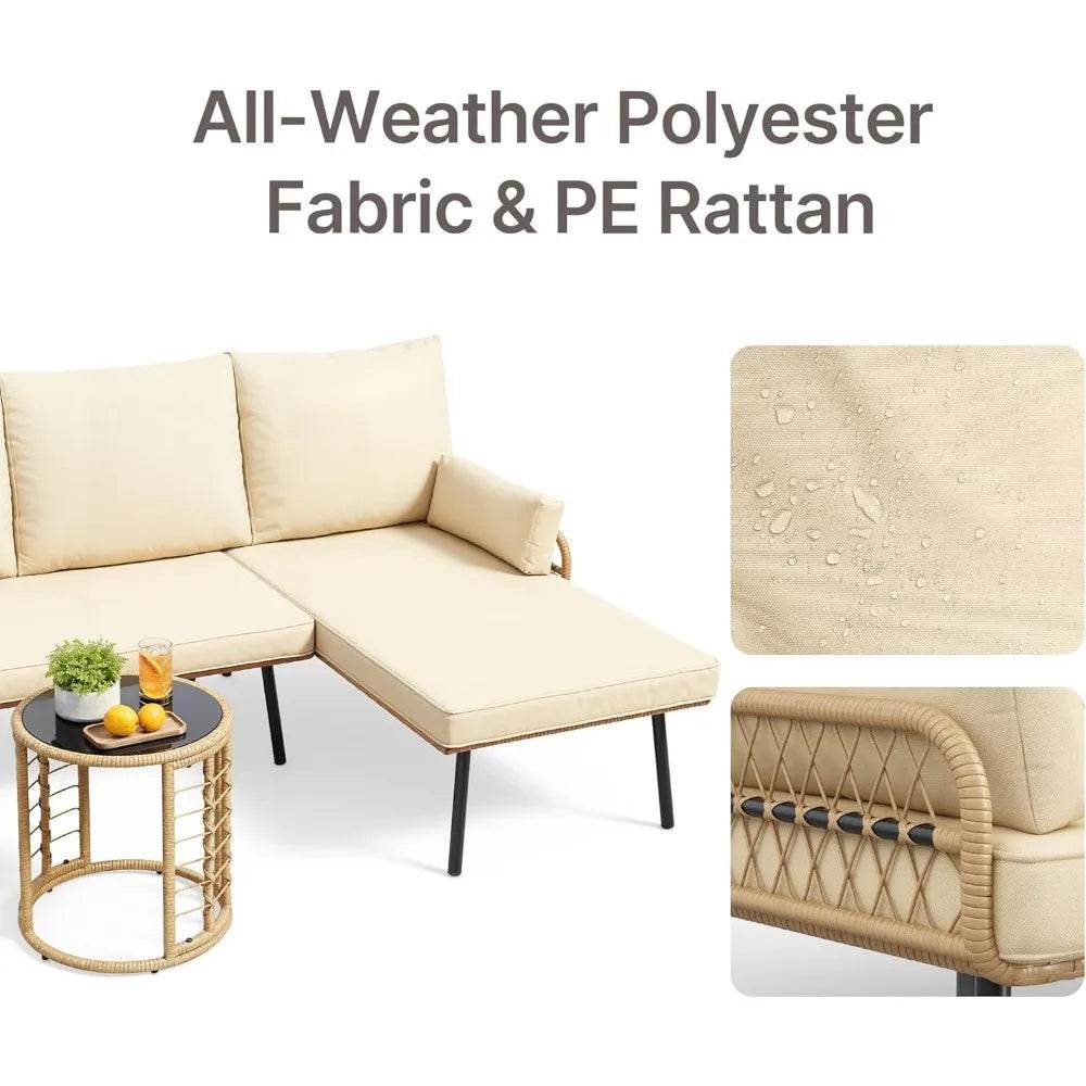 3-Piece Outdoor Patio Furniture Set - Loft&Timber