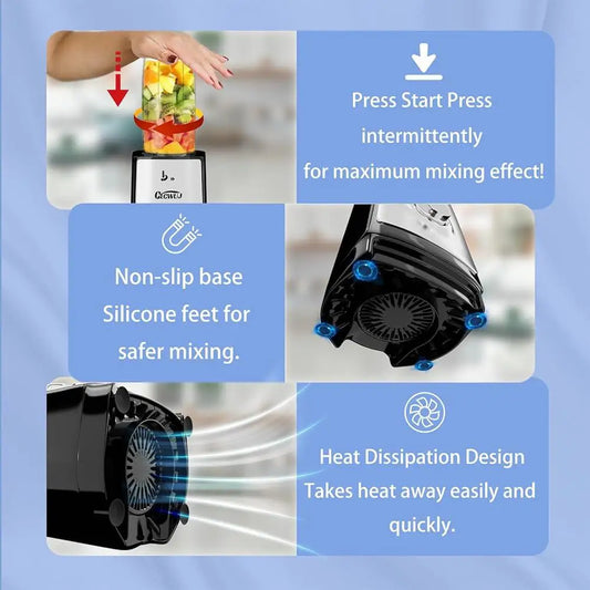 Powerful Mini Personal Blender 350W Smoothie Maker