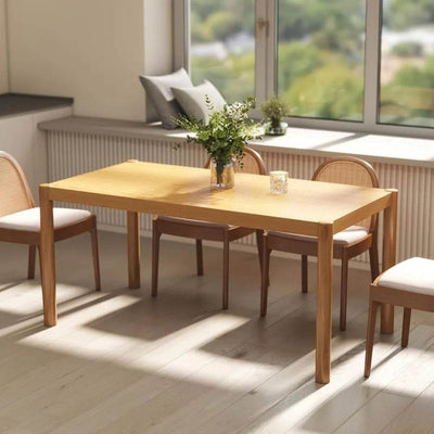 Modern Rectangular Dining Table, 64.5'' - Loft&Timber