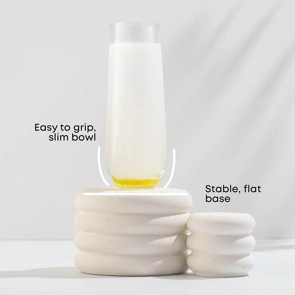 Colorful Champagne glass set of 6 - Loft&Timber