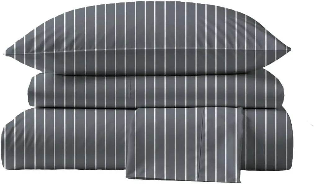 Pima Bed Sheet Set – King Size, 4 Pieces, 100% Peruvian Pima Cotton, Percale, 415 Thread Count - Loft&Timber