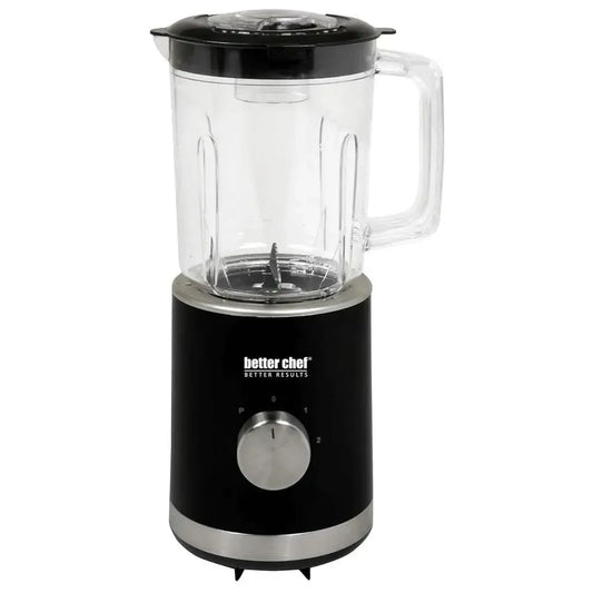 Compact 3-Cup Blender 300W Power BPA-Free Cup Stainless Steel Base Black