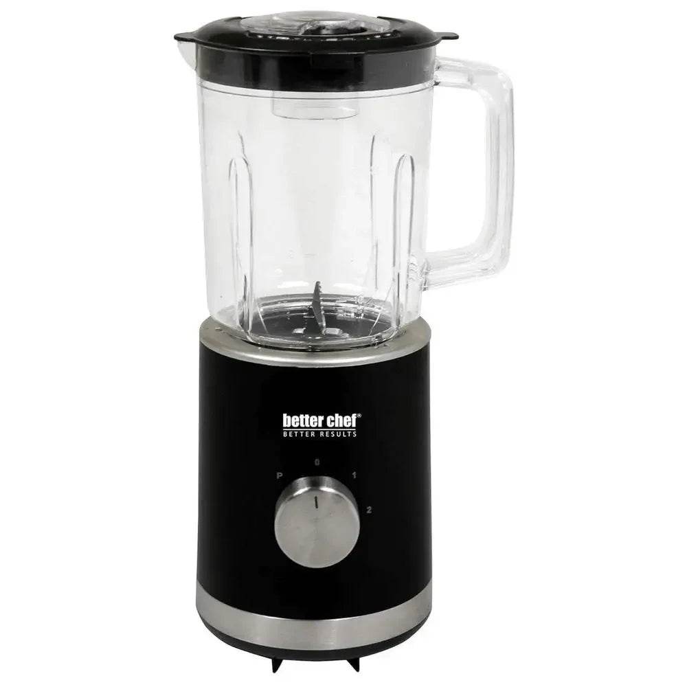 Compact 3-Cup Blender 300W Power BPA-Free Cup Stainless Steel Base Black - Loft&Timber