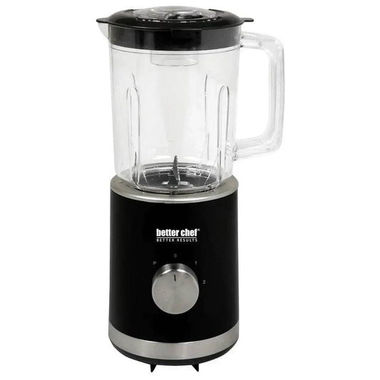 Compact 3-Cup Blender 300W Power BPA-Free Cup Stainless Steel Base Black - Loft&Timber