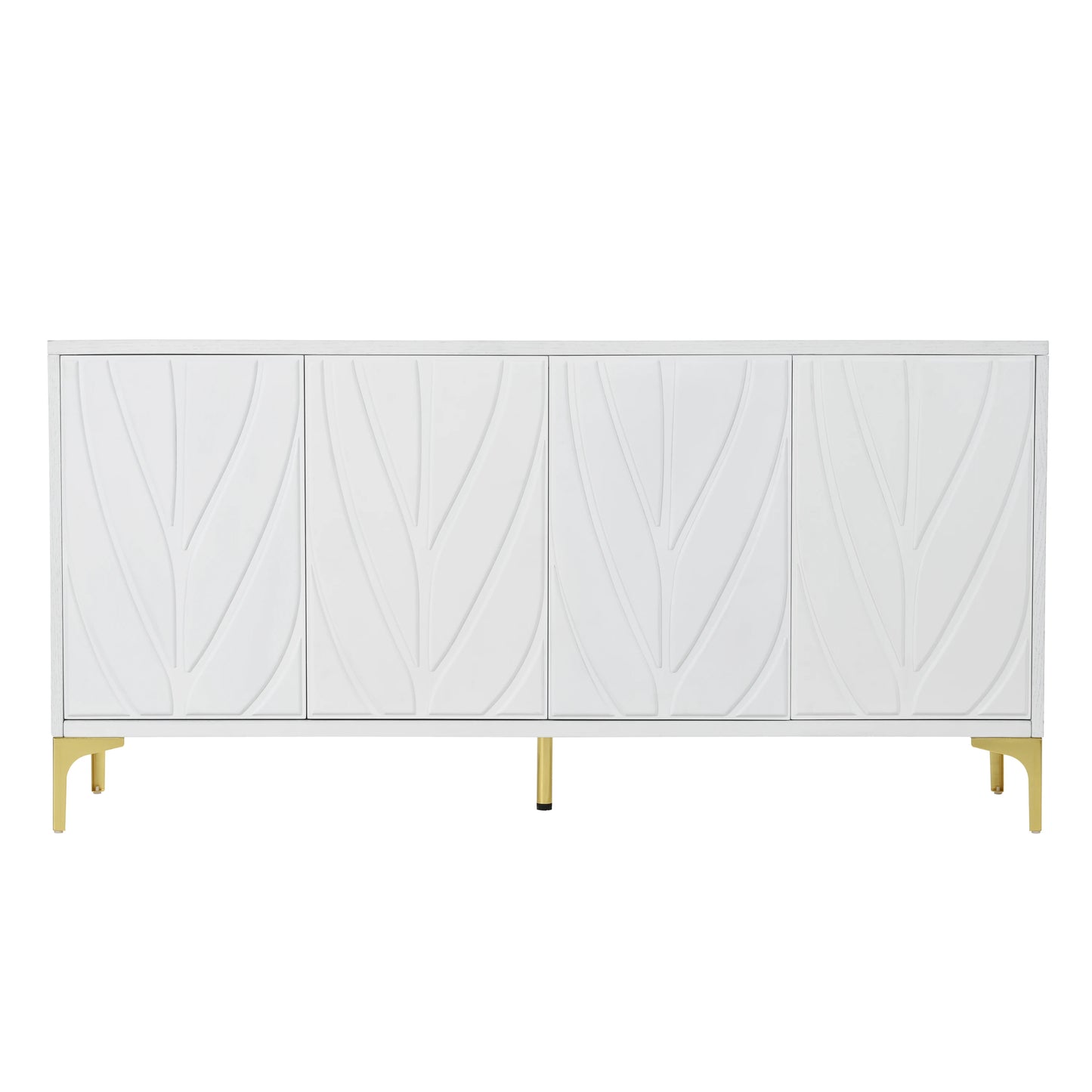 59" Creative carved 4-door Sideboard - Loft&Timber