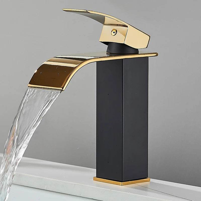 Quyanre Matte Black Waterfall Basin Faucet - Loft&Timber