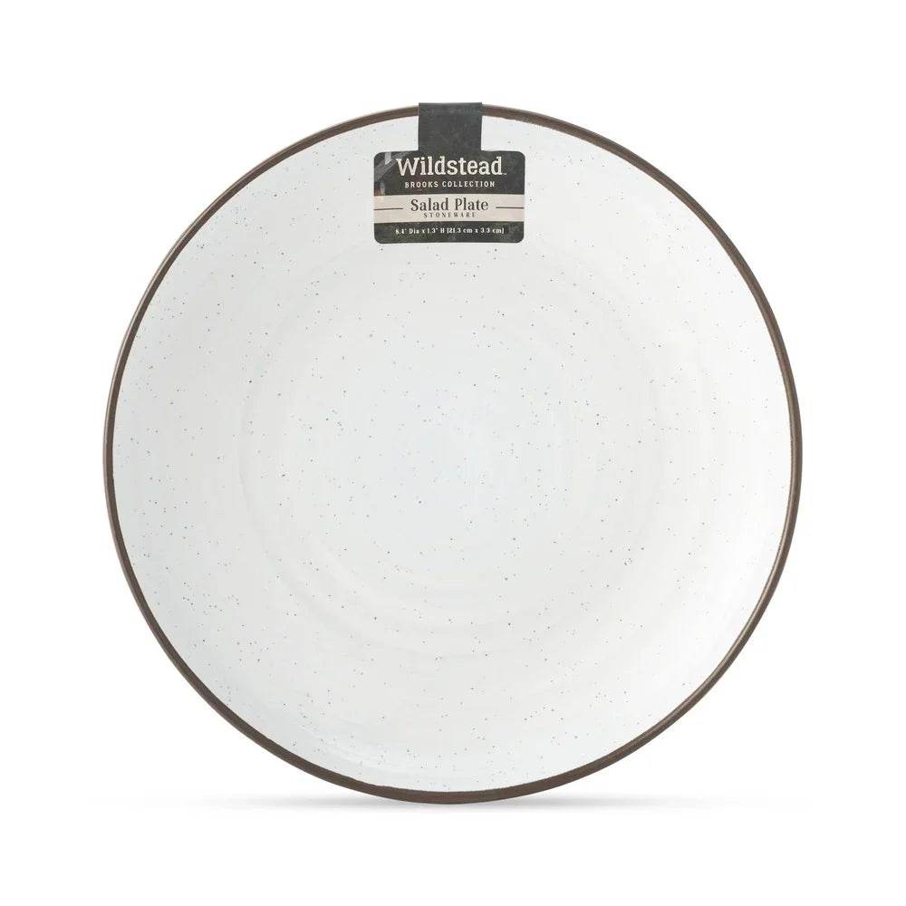 Ceramic Salad Plate Rustic Round Dinnerware