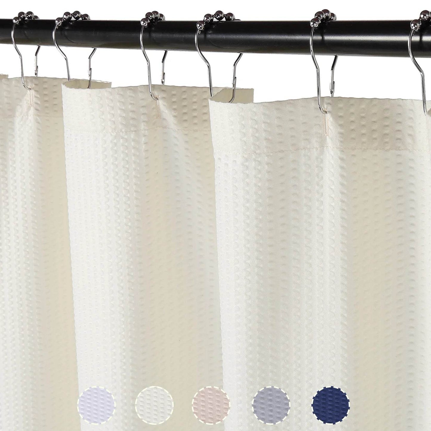 Shower Curtain Soft Microfiber Shower Curtain, Water Repellent 72x72Inches - Loft&Timber