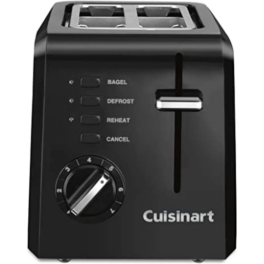 Compact 2-Slice Toaster with Wide Slots