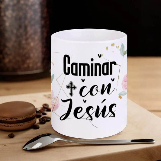Caminar Con Jesus – A Celebration Of The Resurrection Ceramic Coffee Mug Bible Verse Coffeeware Teaware, 330ml Mug - Loft&Timber