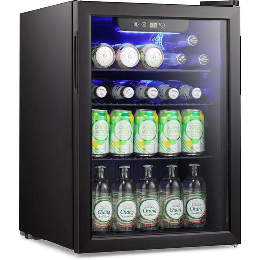 Mini Fridge-95 Can Beverage Refrigerator Wine Cooler