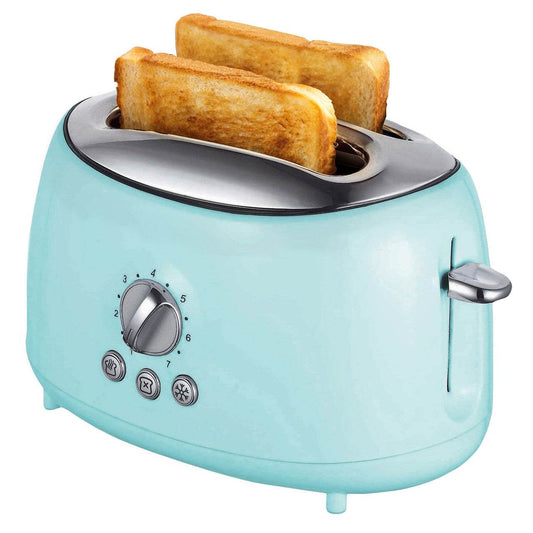 Brentwood Cool Touch 2-Slice Extra Wide Slot Retro Toaster in Blue - Loft&Timber