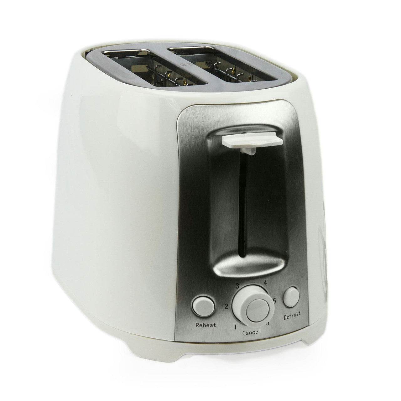 Brentwood 2 Slice Cool Touch Toaster in White and Stainless Steel - Loft&Timber