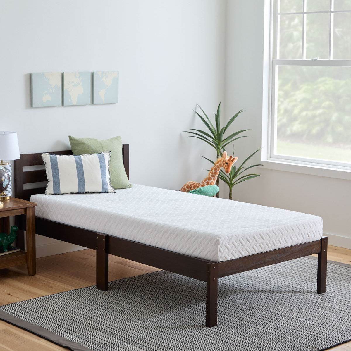 Twin Size 6-Inch Firm Cooling Gel Memory Foam Mattress - Loft&Timber