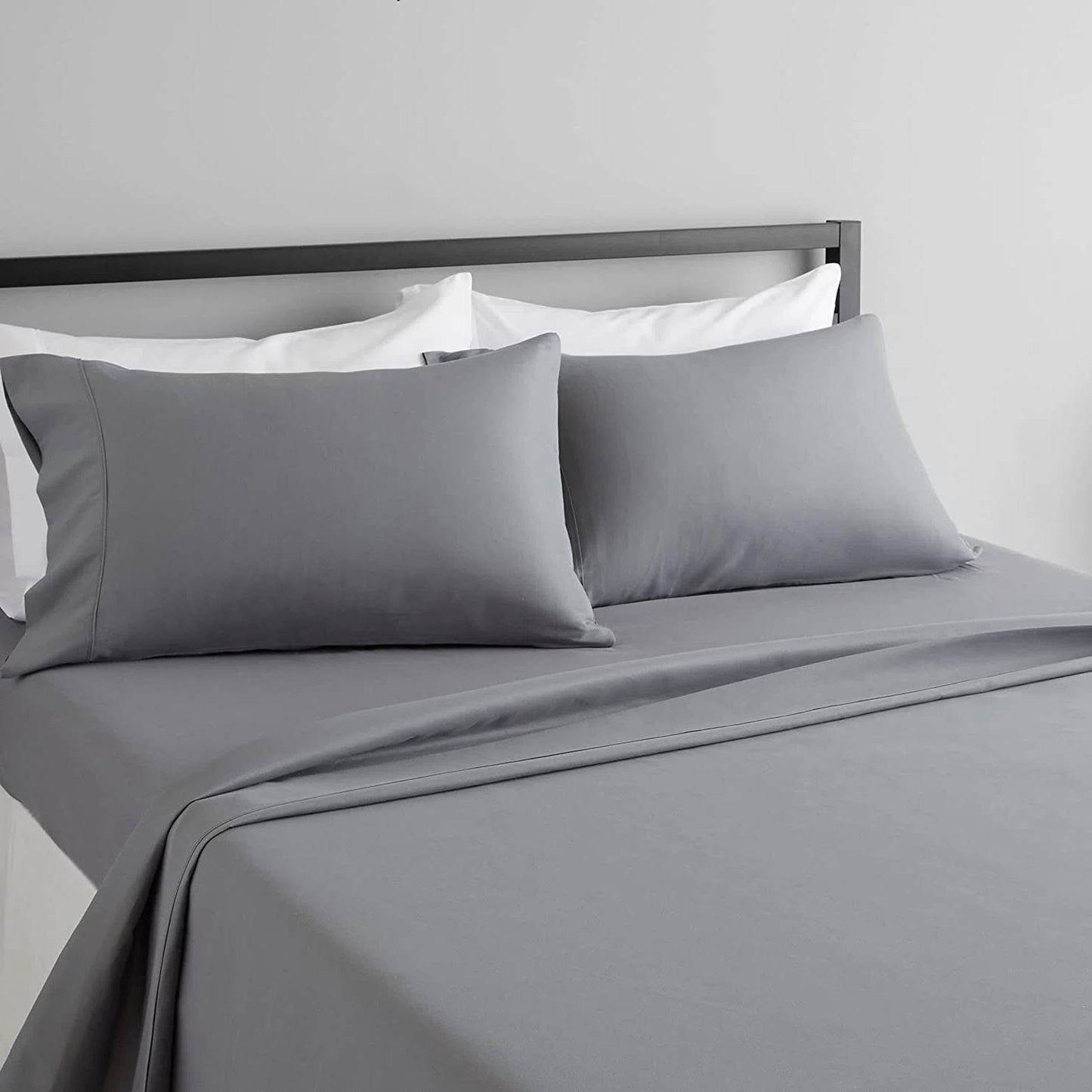 Twin size Silver Grey 100-Percent Egyptian Cotton 1000 Thread Count Sheet Set - Loft&Timber