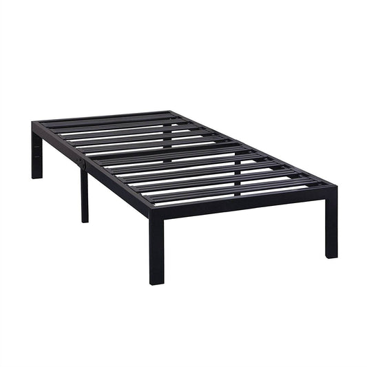 Twin XL Metal Platform Bed Frame with Heavy Duty Steel Slats - Loft&Timber
