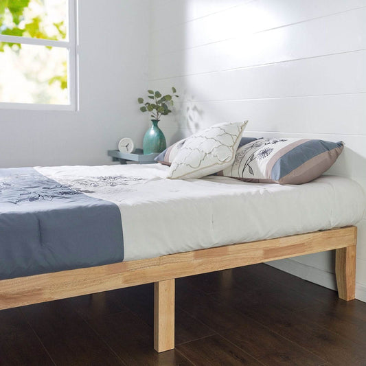 Twin Solid Wood Platform Bed Frame in Natural Finish - Loft&Timber