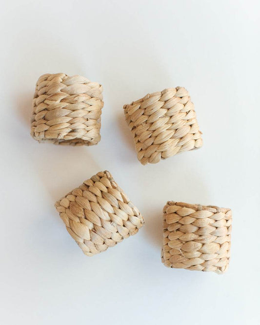 Water Hyacinth Napkin Ring Set - Loft&Timber