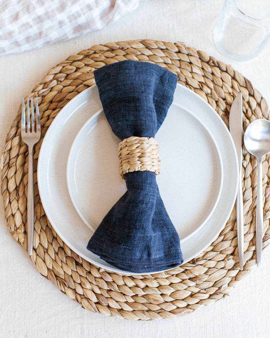 Water Hyacinth Napkin Ring Set - Loft&Timber