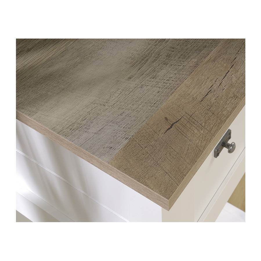 FarmHouse White Oak Top 2 Drawer Office Writing Desk - Made In USA - Loft&Timber