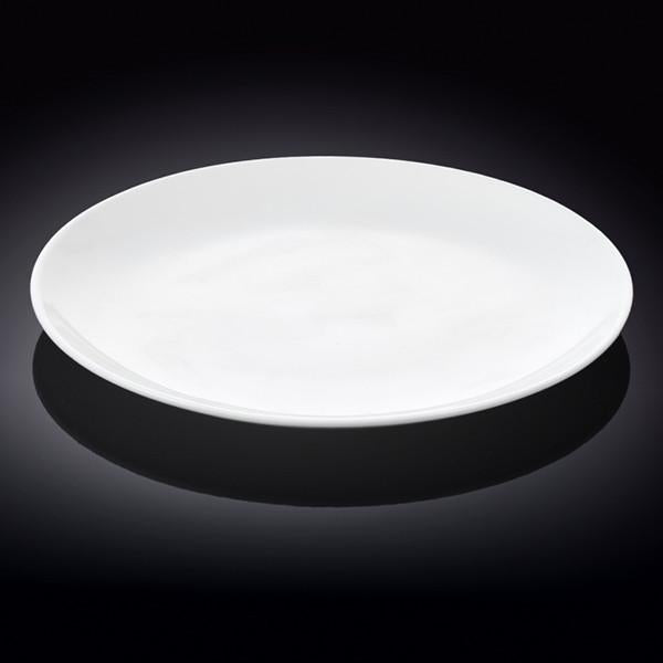Professional Rolled Rim White Round Plate / Platter 12" inch | 30.5 Cm - Loft&Timber