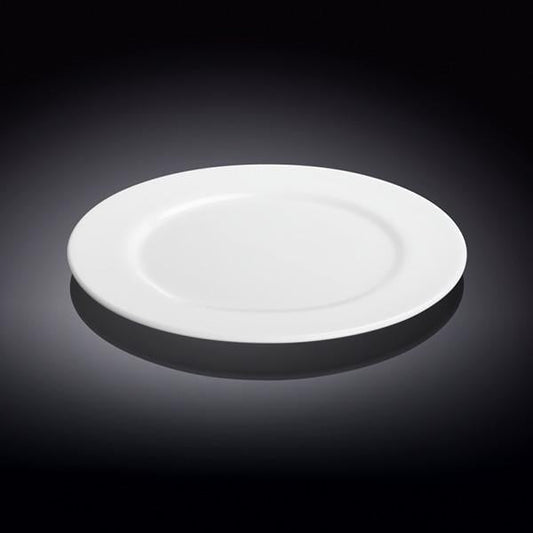 Set Of 6 Professional Rolled Rim White Dessert Plate 8" inch | 20 Cm - Loft&Timber
