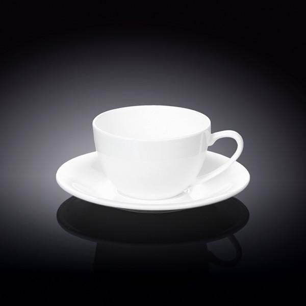 White 6 Oz | 180 Ml Cappuccino Cup & Saucer - Loft&Timber