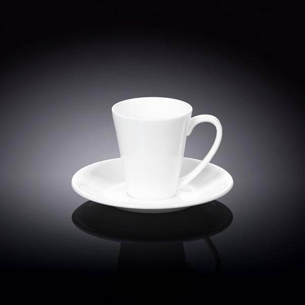 White 4 Oz | 110 Ml Coffee Cup & Saucer - Loft&Timber