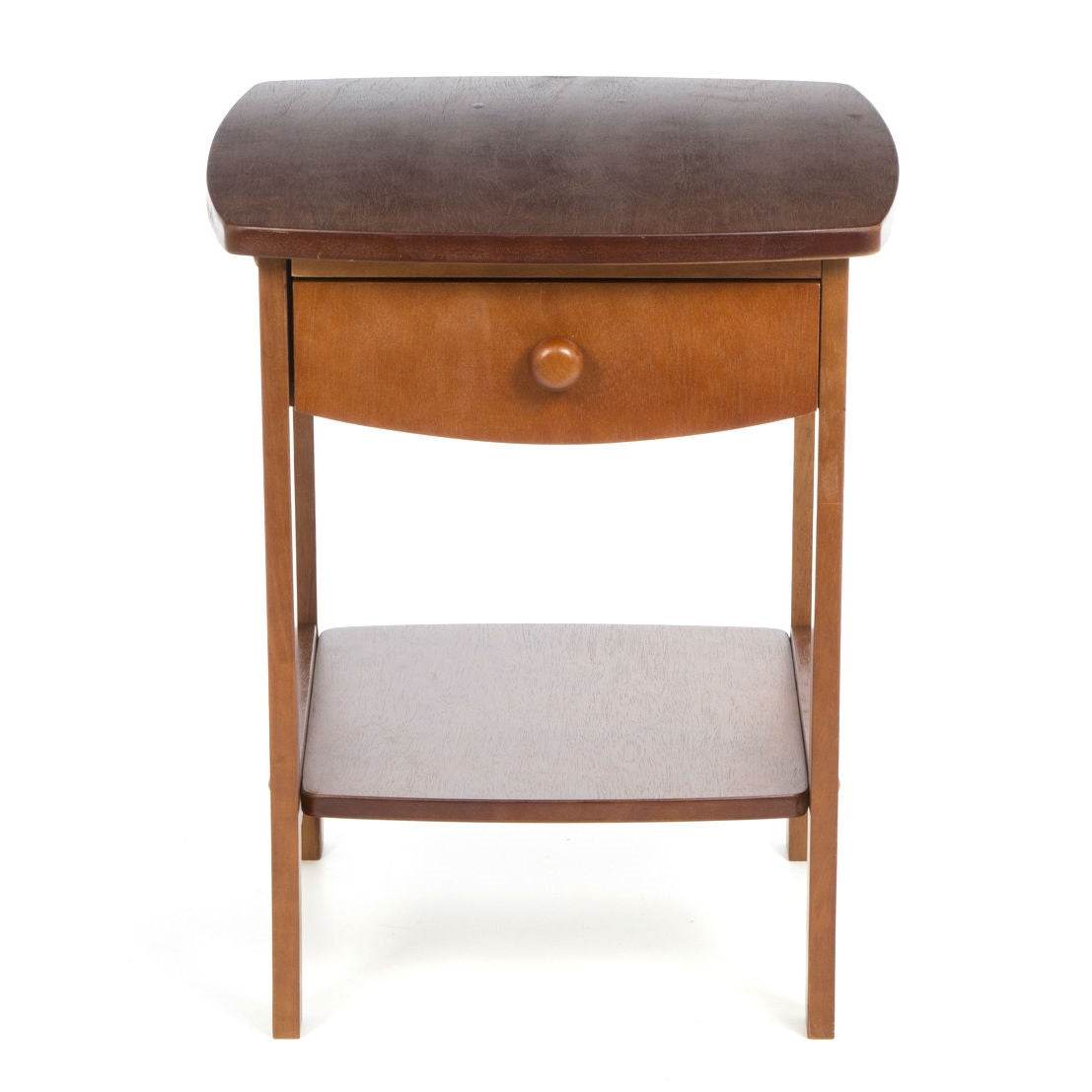 Walnut Wood Finish 1-Drawer Bedroom Nightstand Bedside Table - Loft&Timber