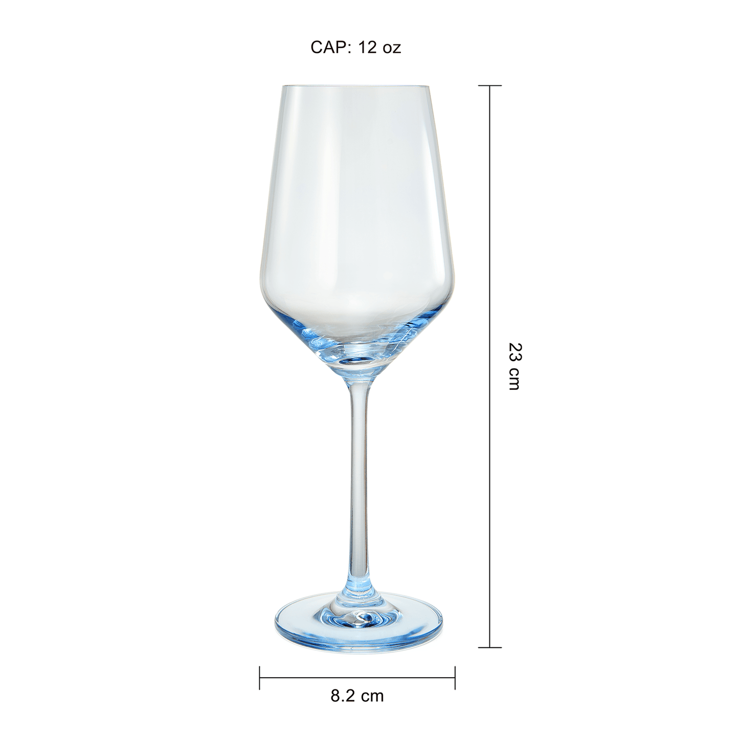 Blue Winter Christmas Wine Glasses | Set of 12 | Navy Colors - Loft&Timber