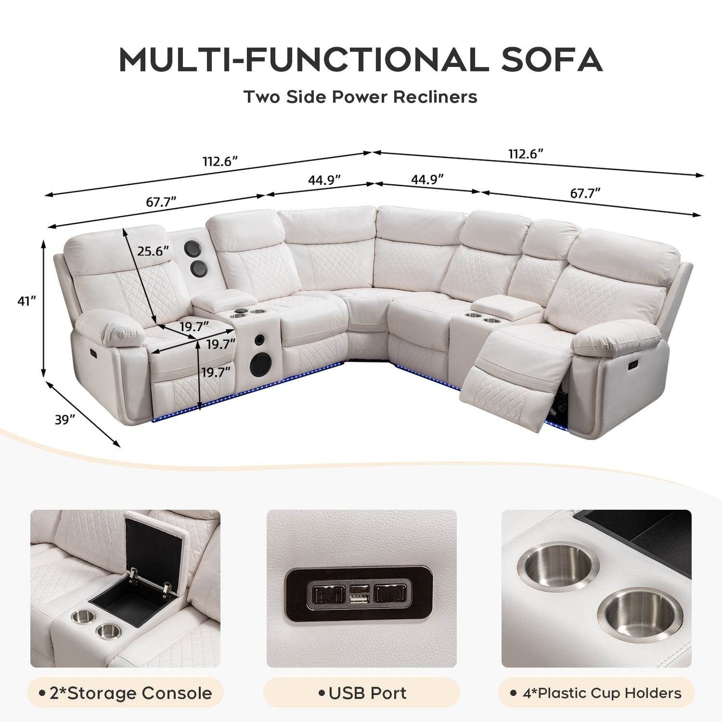 Power Recliner Couches - Loft&Timber