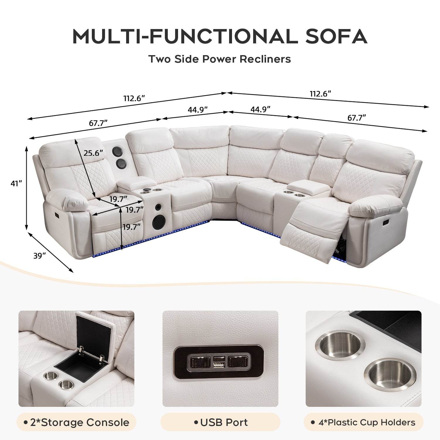 Power Recliner Couches - Loft&Timber