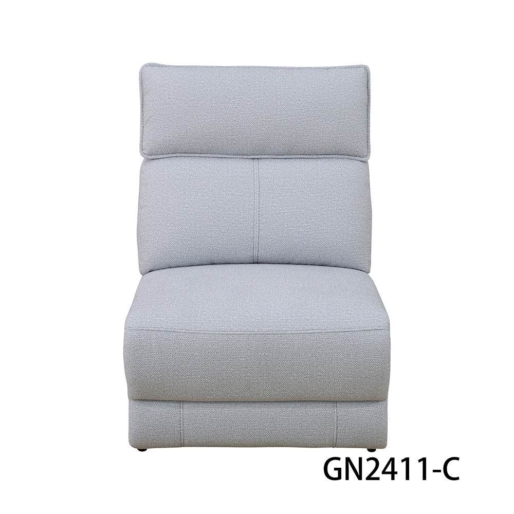 sofa Off-white Lambswool 4-Piece Living Room Recliner Sofa - Loft&Timber