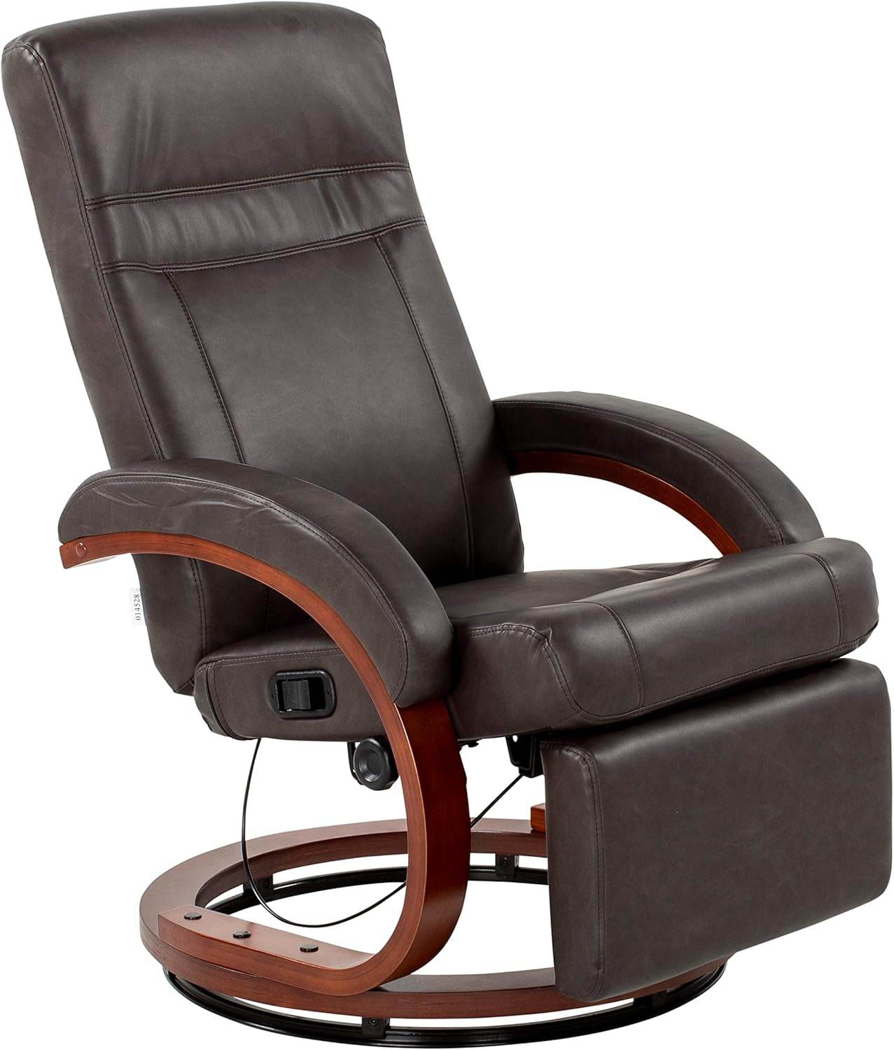 RV Euro Recliner with Footrest , Vinyl - Millbrae - Loft&Timber
