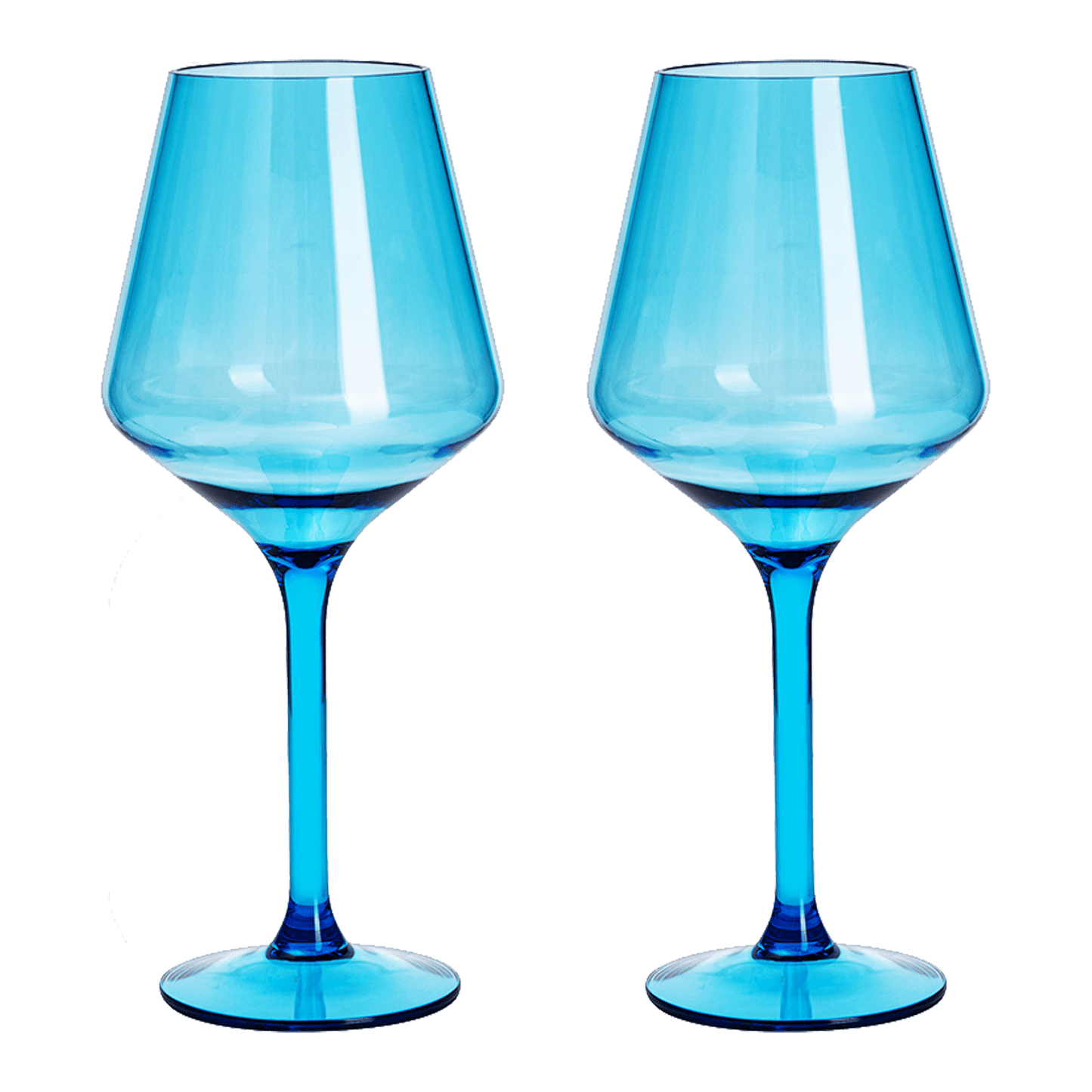 Floating Wine Glasses for Pool - Set of 2-15 OZ Shatterproof Poolside Wine Glasses, Tritan Plastic Reusable Stemware, Beach Outdoor Cocktail, Wine, Champagne, Water Glassware - Spring Summer (Green) - Loft&Timber